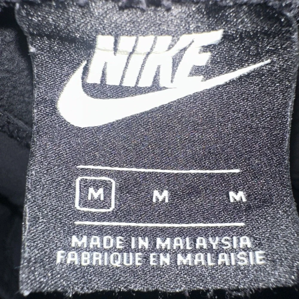 Nike Sweatpants Fleece Relaxed Regular Fit Men's Size M Black Athletic Wear